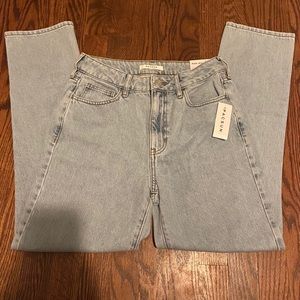Light wash high rise pacsun mom jeans
